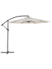 Beliani Ampelschirm RAVENNA in Beige/Schwarz - (W) 300 x (H) 240 x (L) 300 cm