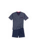 Götzburg Pyjama kurz für Herren in navy