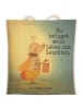 Mr. & Mrs. Panda Tote Bag Glühwürmchen Design mit Spruch in Weiß