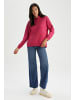 DeFacto Sweatshirt REGULAR FIT in Fuchsia