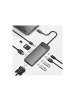 COFI 1453 WiWU - HUB 7/9/12 in 1 USB-C HUB - Adapter Aluminiumgehäuse in Grau