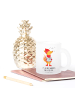 Mr. & Mrs. Panda Teetasse Fuchs Sänger mit Spruch in Transparent