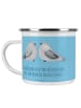 Mr. & Mrs. Panda Kaffeebecher 9. Hochzeitstag Keramikhochzeit mi... in Sky Blue