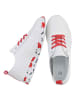Ital-Design Freizeitschuh in Weiß und Rot