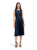 BETTY & CO Chiffonkleid mit Plissee in Dunkelblau