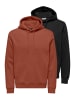 ONLY & SONS Sweatshirt / Hoodie Connor in Schwarz / rot