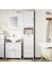 SoBuy Badezimmerschrank in Mattweiß - (W) 37 x (H) 170 x (L) 40 cm