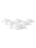Villeroy & Boch 6er Set Teetassen mit Untertassen Modern Grace 150 ml weiß in weiß