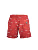 Karl Lagerfeld Rote Polyester-Badeshorts