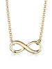 Elli Halskette 925 Sterling Silber Infinity in Gold