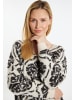 Usha Damen Strickpullover in Creme Mehrfarbig