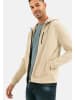 Camel Active Kapuzen-Sweatjacke aus reiner Baumwolle in Beige