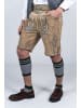 Edelnice Kurze Wildbock Lederhose Vincent in hellbraun