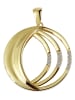 Adeliás Damen Anhänger aus 333 Gold mit Zirkonia in gold