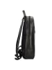 Greenburry Pure Black Rucksack Leder 46 cm Laptopfach in black