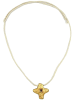 Gallay Kette Anhänger Kreuz Metallguss 70cm in gold