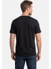 S. Oliver T-Shirt Basic in Blau / schwarz