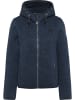 Schmuddelwedda Damen Strickfleecejacke in Marine Melange Marine