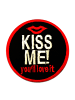 Catch the Patch Kiss Me You`Ll Love It Küss Mich KussApplikation Bügelbild inSchwarz