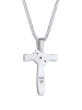 Elli Halskette 925 Sterling Silber Kreuz in Silber