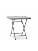 relaxdays Balkontisch in Grau - (B)70 x (T)70 cm