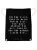 Mr. & Mrs. Panda Gymnastiktasche Ich bin stolz, dass... mit Spruch in Schwarz