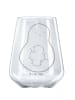 Mr. & Mrs. Panda glas für rotwein Avocado Kern ohne Spruch in Transparent