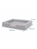 relaxdays Hundebett "XL" in Grau - (B)106 x (H)17 x (T)80 cm