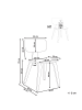 Beliani 2er-Set Esszimmerstuhl LUCINDA in Beige/Heller Holzfarbton