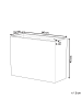 Beliani Outdoor Blumentopf EDESSA in Grau - (W) 60 x (H) 45 x (L) 25 cm