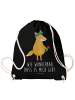 Mr. & Mrs. Panda Stoffbeutel Fuchs Blumen mit Spruch in Schwarz