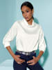 creation L Satinbluse in ecru