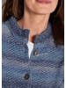 GOLDNER Multicolor Woll-Jacke mit Stehkragen in blau / hellblau / gemustert