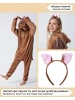 Corimori Corimori Gürteltier-Kostüm Armadillo Onesie für Erwachsene Gürteltierkostüm Damen Herren in Braun