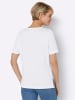 Sieh an! Shirt in weiß-bedruckt