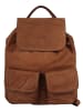 Cluty Rucksack echt Leder in cognac