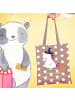 Mr. & Mrs. Panda Schultasche Einhorn Hexe mit Spruch in Braun Pastell