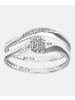 Diamant L'éternel Cluster-Ring aus 375 Weißgold mit 0.07 Karat Diamant