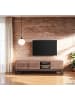 home24 TV-Lowboard Hult 200 cm in Pappel Dunkel