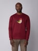 wat? Apparel Sweatshirt Vogel in Weinrot