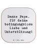 Mr. & Mrs. Panda Untersetzer Spruch Danke Papa mit Spruch in Weiß