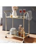 FineBuy Servierwagen in Gold / Metall / 73x37x78