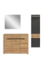 ebuy24 Garderobenmöbel Canu (3-teilig) Eiche 180 x 37 cm