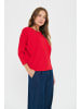 SAINT TROPEZ Strickpullover A2561, Casual fit in Chinese Red