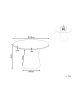 Beliani Esszimmertisch WYLIE in Weiß/Braun - (W) 120 x (H) 76 x (L) 120 cm