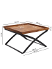 KADIMA DESIGN Couchtisch | Sheesham/Metall, 63x39x63cm, Industrial