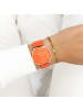 Oozoo Analog-Armbanduhr Oozoo Vintage Series rot, orange groß (ca. 40mm)