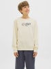 JACK & JONES Junior Sweatshirt JCOTIER PRINT SWEAT CREW NECK JNR in sweet corn