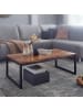 KADIMA DESIGN Couchtisch | Sheesham/Metall, 110x60x40cm, Industrial