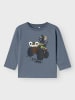 name it Langarmshirt Rundhals Monstertruck Longsleeve 3D Patch-Print in Grau